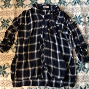 Long flannel shirt
